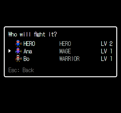 Who will fight it? list of party members